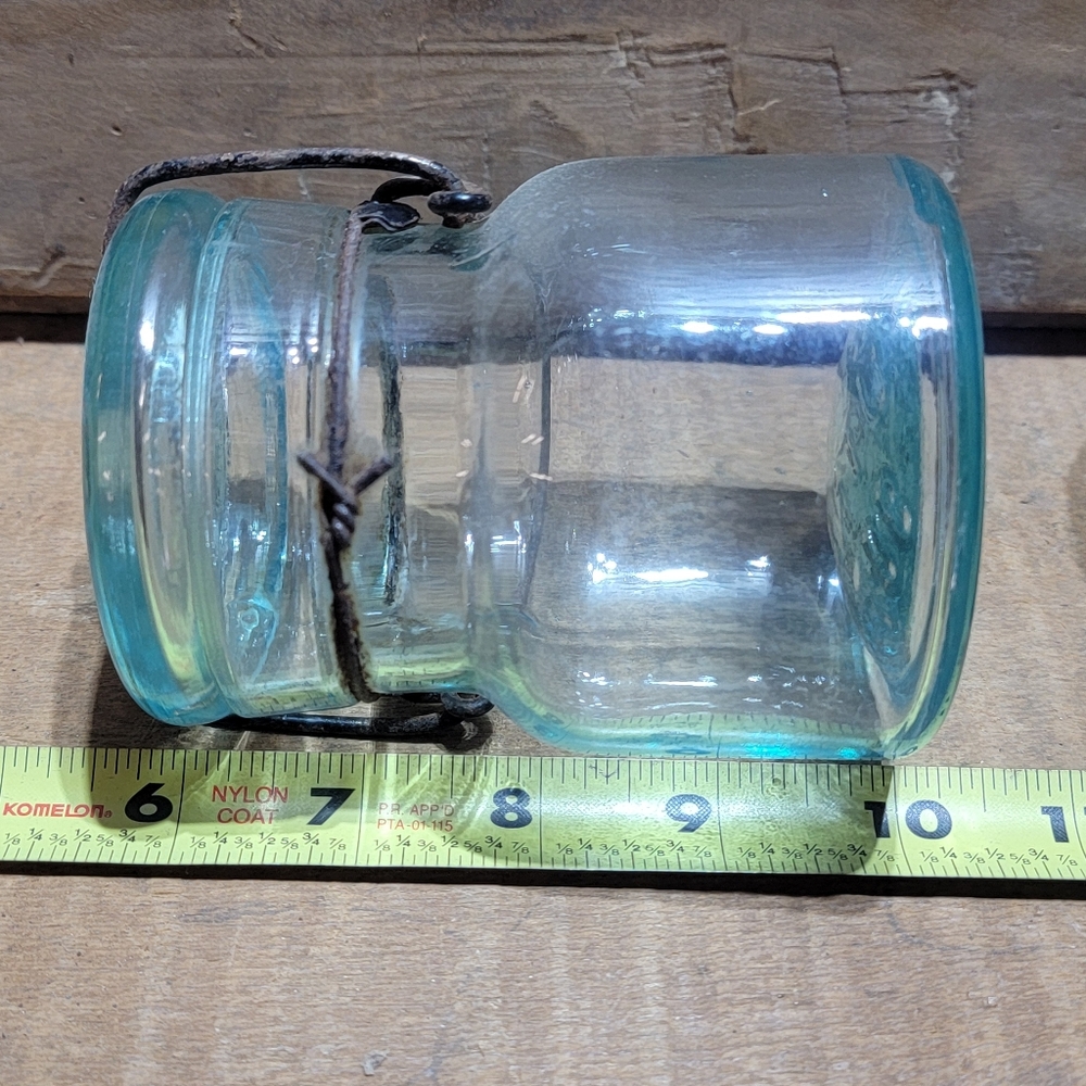 Pair Of Vintage Rare Half Pint Jars - Putnam And Mason 1/2 Pints - Picture 9 of 10